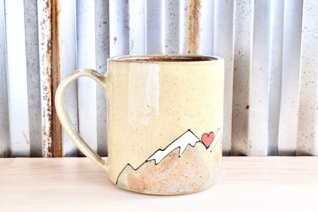 John Muir Hiker Heart Mountain Mug
