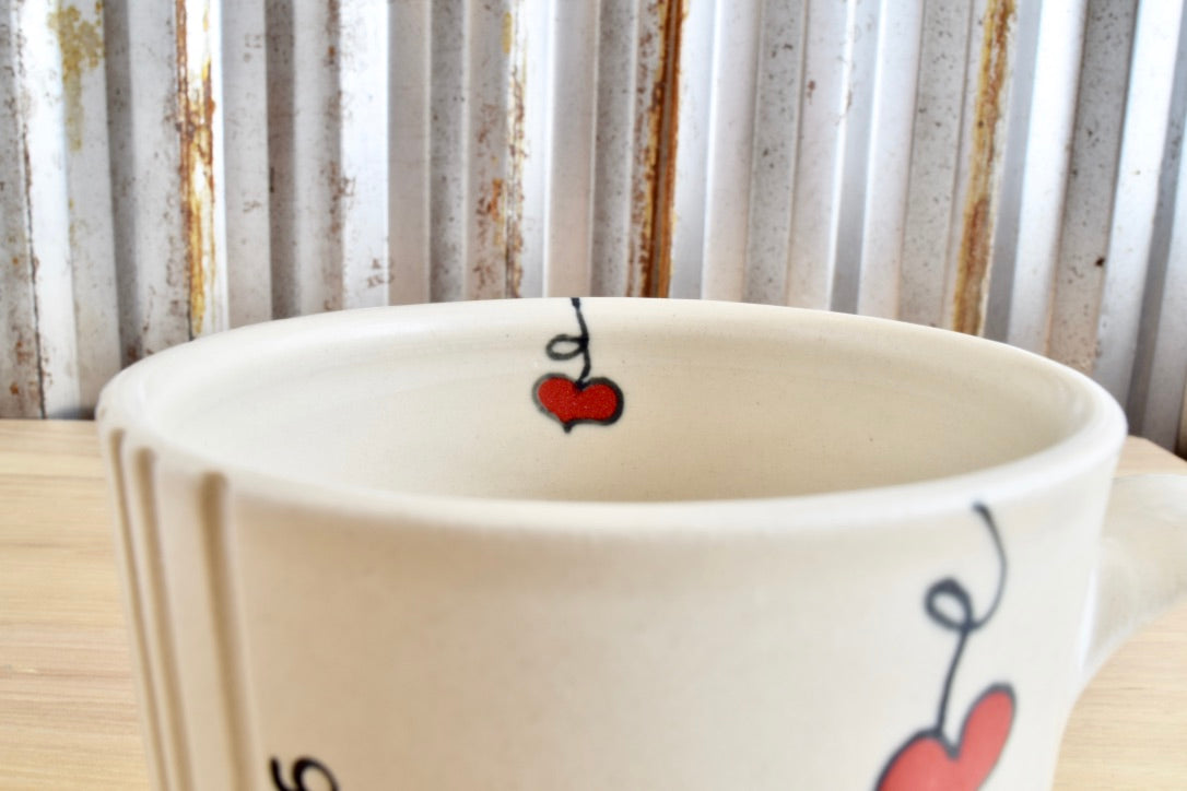 Tapered Gratitude Heartstring Mug