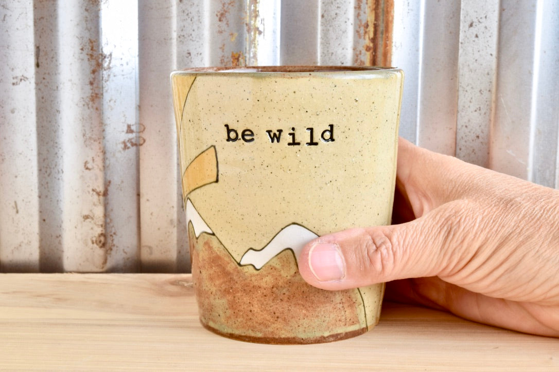 Be Wild Sunrise Mountain Tumbler