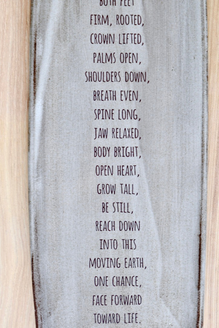 Custom Order for Angela: Yoga Poetry Serving Plate