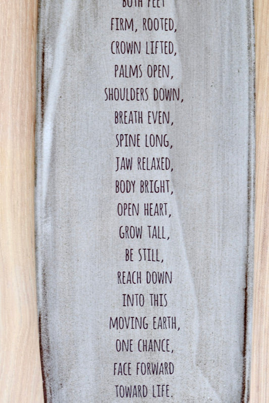 Yoga Poetry Serving Plate