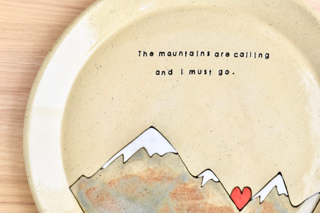 Muir Mountain Heart Plate