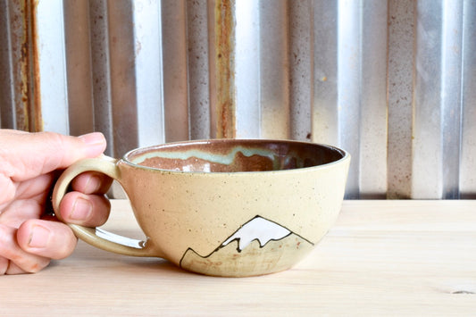 Mountain Girl Heart Mountains Cappuccino Mug Set for Tala