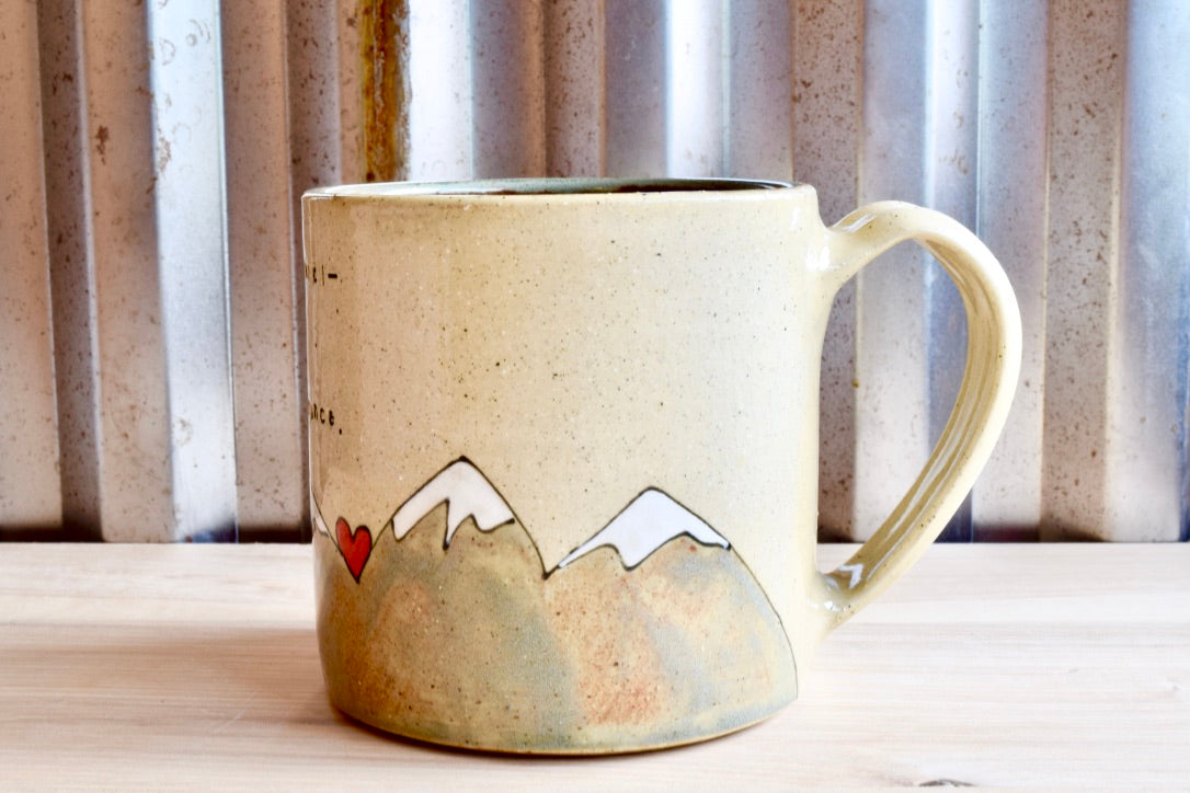 Robert Frost The Road Not Taken Heart Mountain Mug
