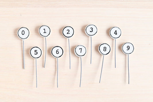 Cake Topper Numbers Set of 5
