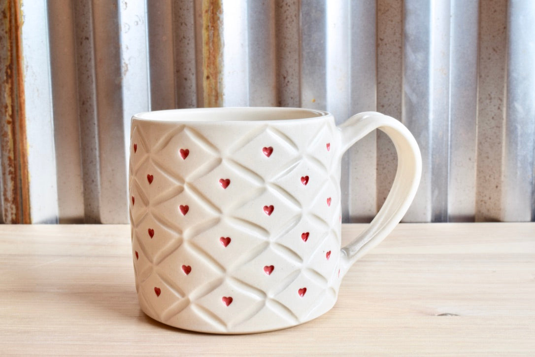 Quilted Heart Mug