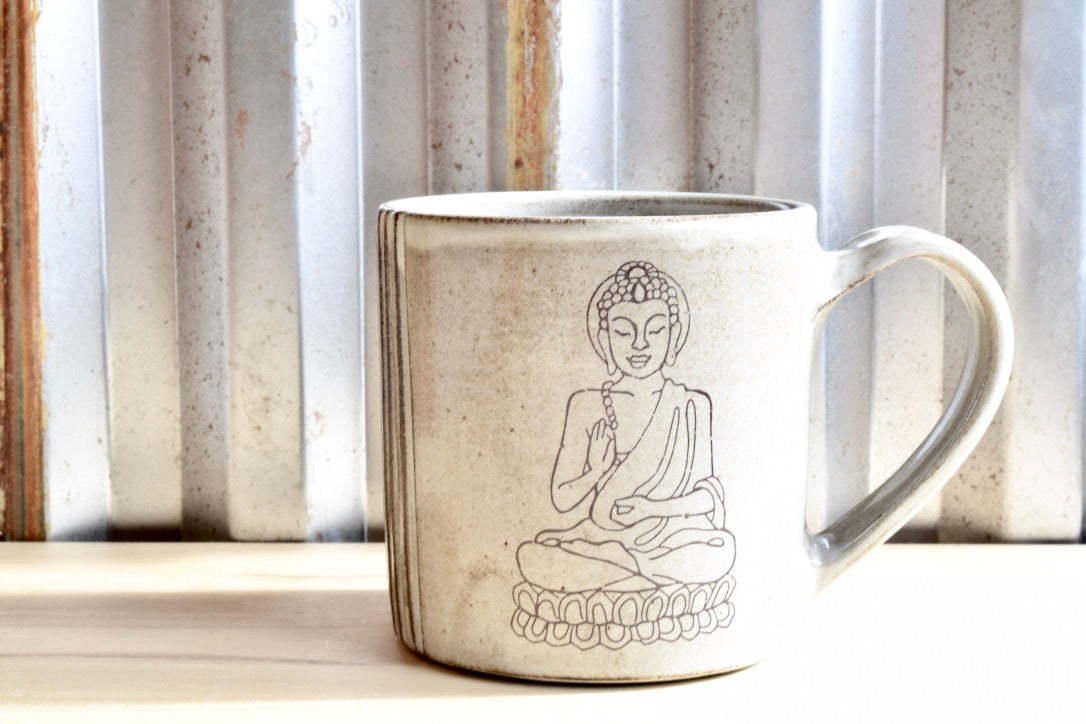 Rumi Balance Buddha Mug: DISCOUNTED