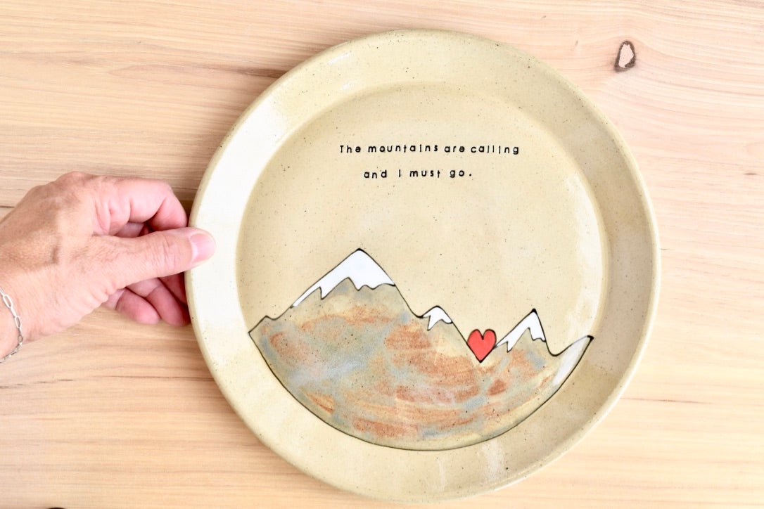 Muir Mountain Heart Plate